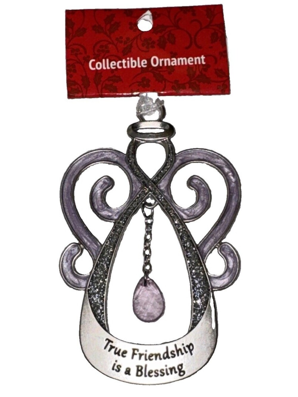 Kohl's Collectible Angel Ornament True Friendship is a Blessing with Crystal
